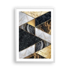 Poster in white frmae - Stone on Stone - 50x70 cm