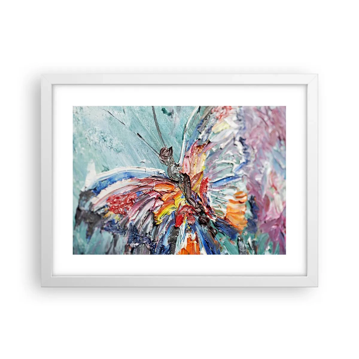 Poster in white frmae - Painted by Nature - 40x30 cm