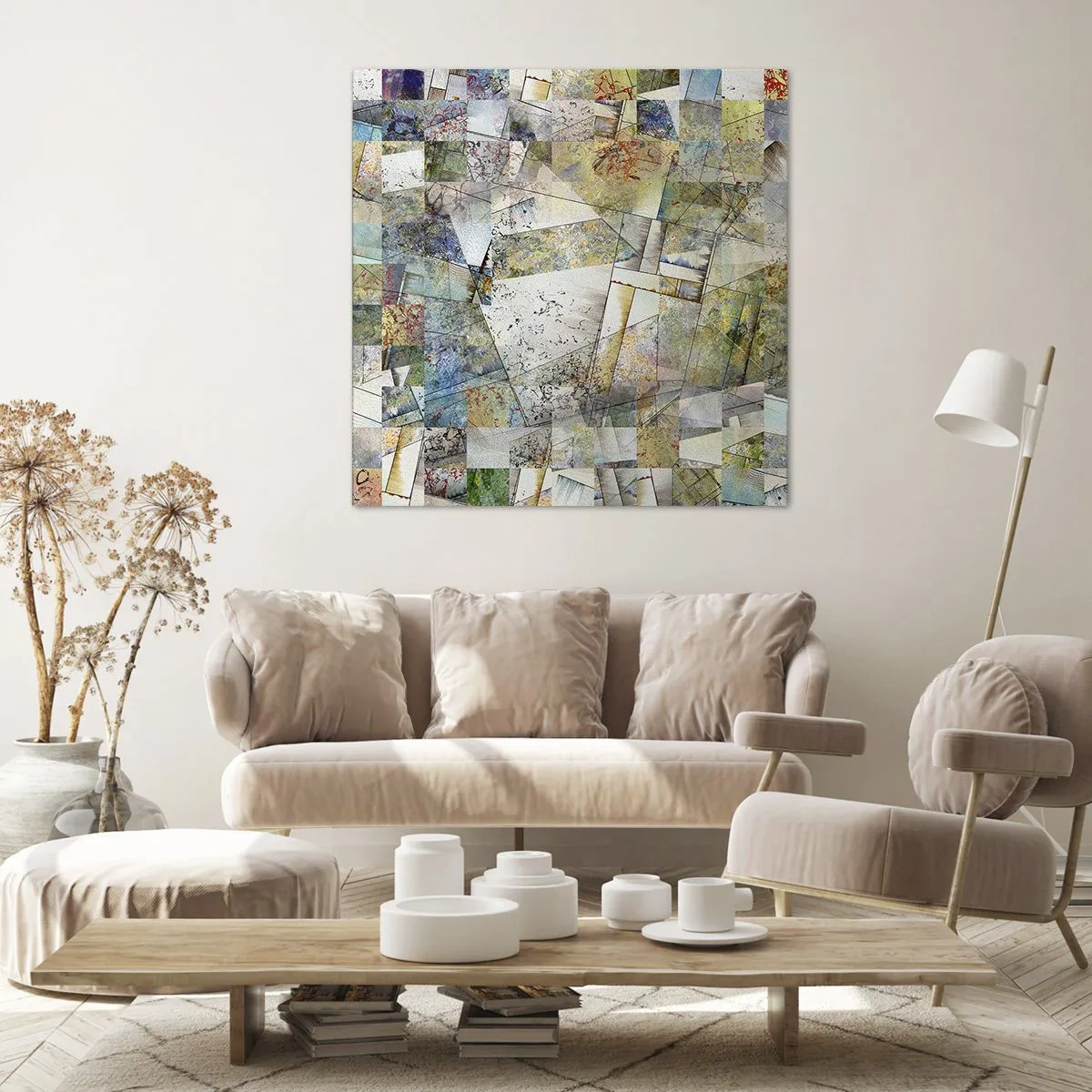 Canvas picture - Geometric Reshuffling - 60x60 cm