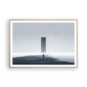 Poster in light oak frame - Opportunity or Threat? - 100x70 cm
