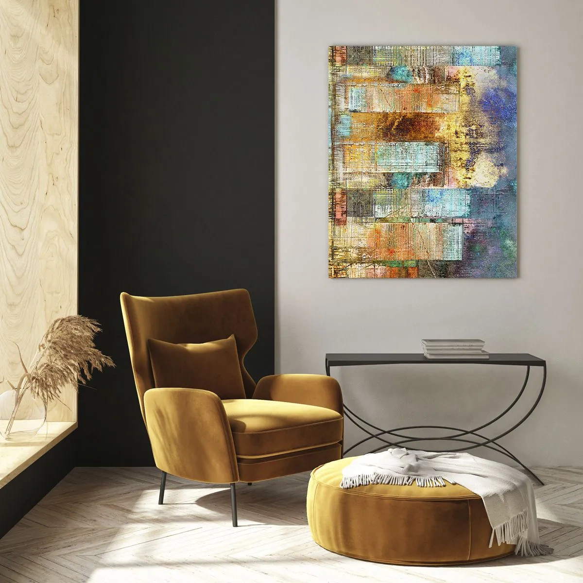 Glass picture - Sunny Metropolis - 80x120 cm