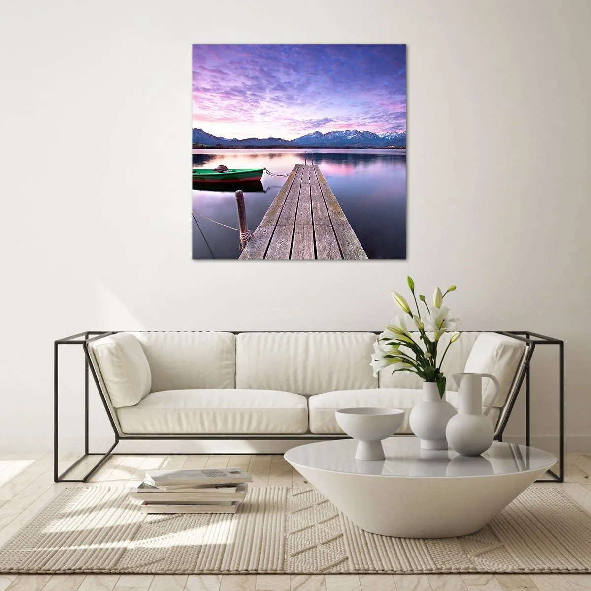 Glass picture - Friendly Silence - 50x50 cm