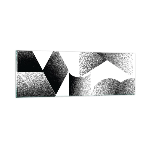 Glass picture - Angles and Ovals - 90x30 cm
