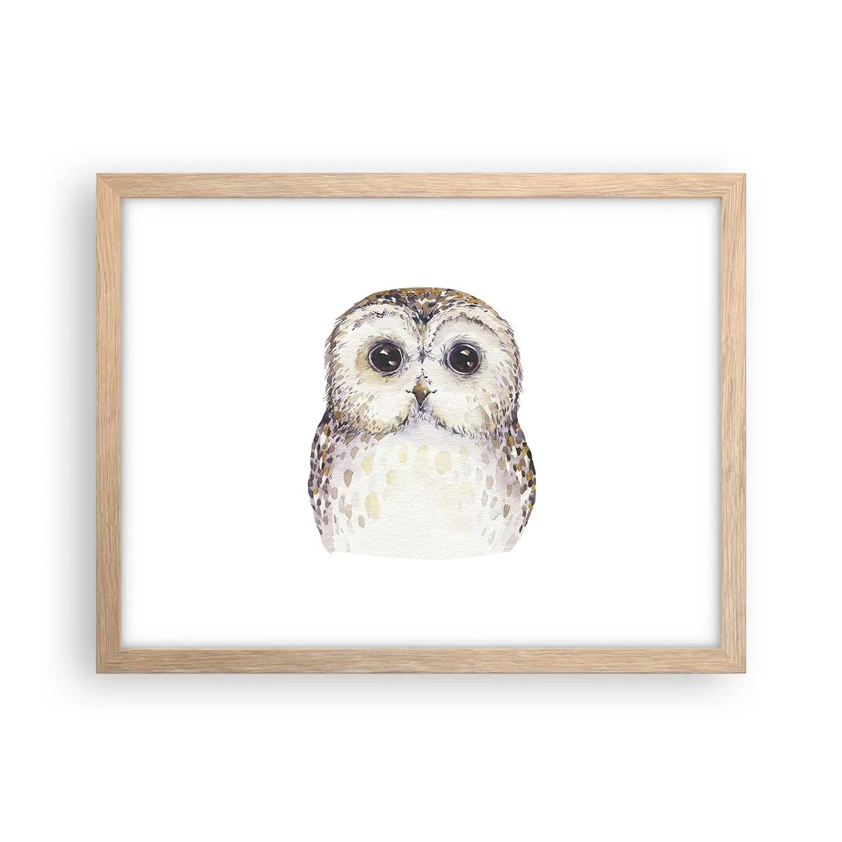 Poster in light oak frame - Look Me in the Eyes - 40x30 cm