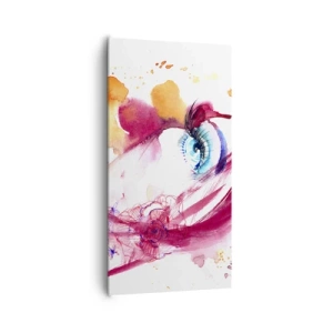 Canvas picture - In Close-up the World Is Blooming  - 65x120 cm