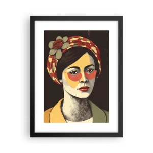 Poster in black frame - Coral Lady - 30x40 cm