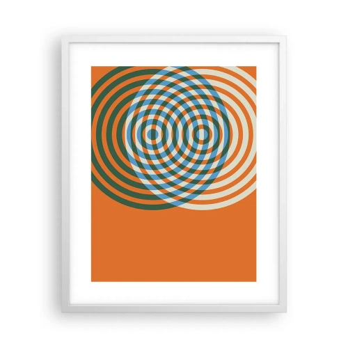 Poster in white frmae - Abstract Variation on a Circle - 40x50 cm