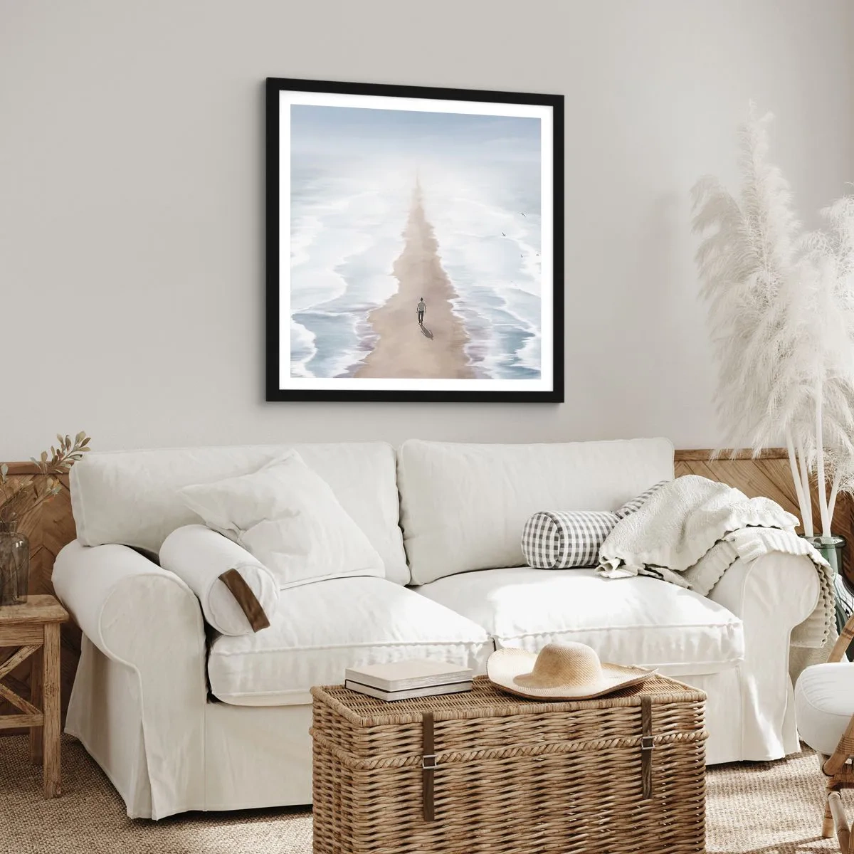 Poster in black frame - Bright Future - 50x50 cm