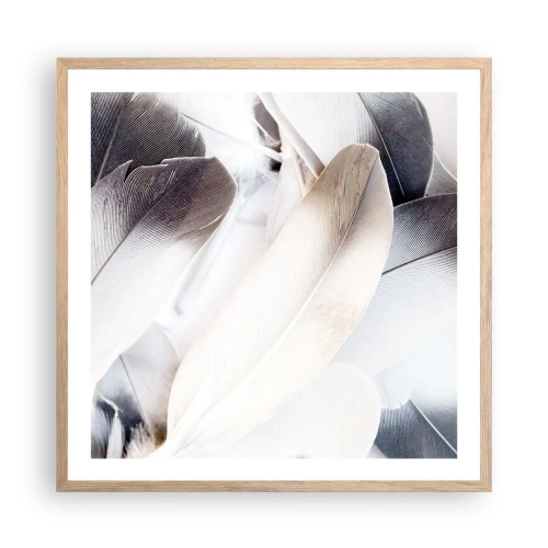 Poster in light oak frame - Almost Angelic - 60x60 cm
