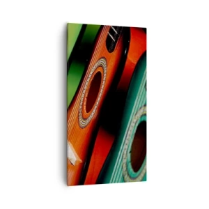 Canvas picture - Guitar Has Many Shades - 55x100 cm