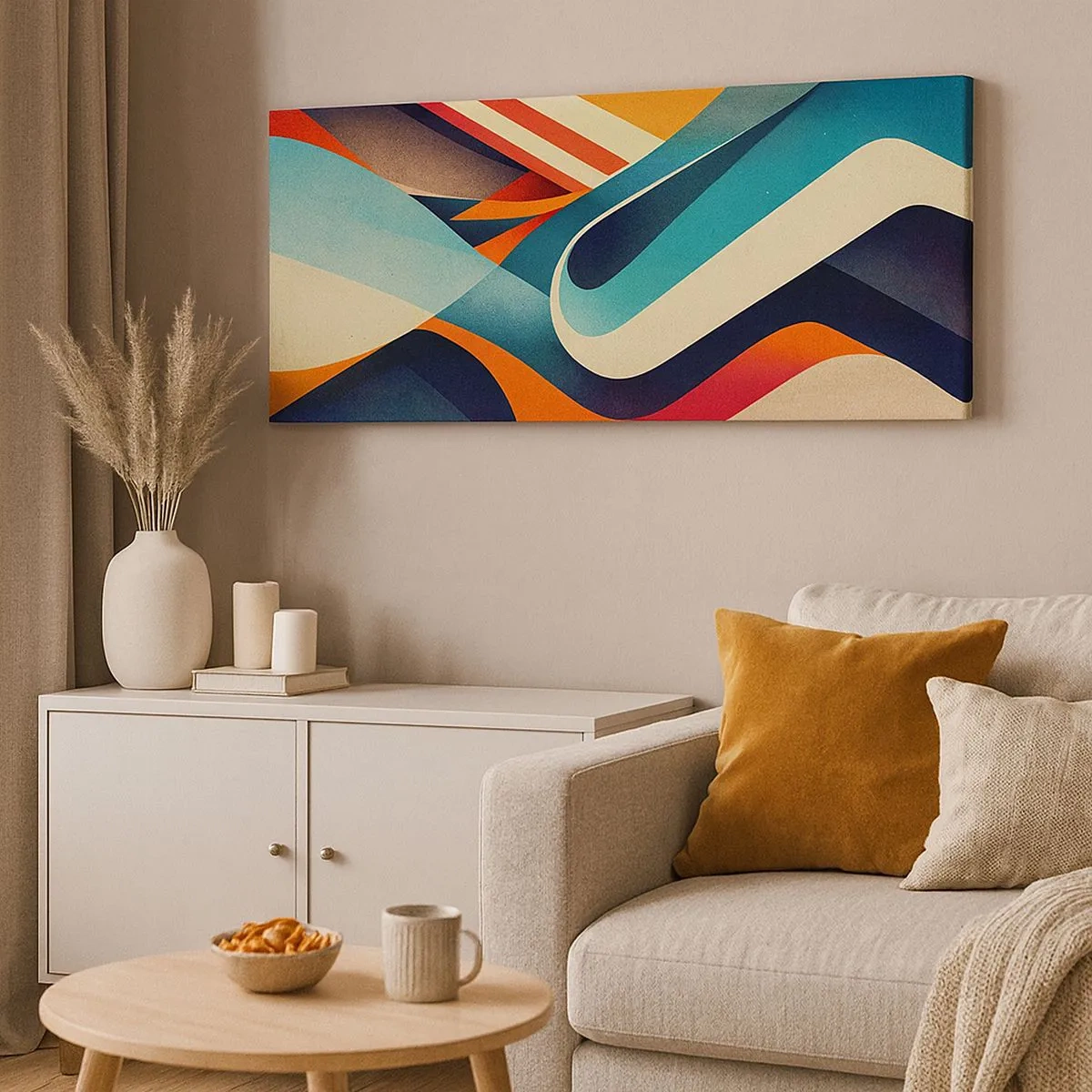 Canvas picture - Intense Composition - 100x40 cm