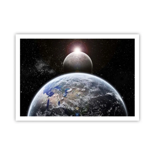 Poster - Space Landscape - Sunrise - 100x70 cm