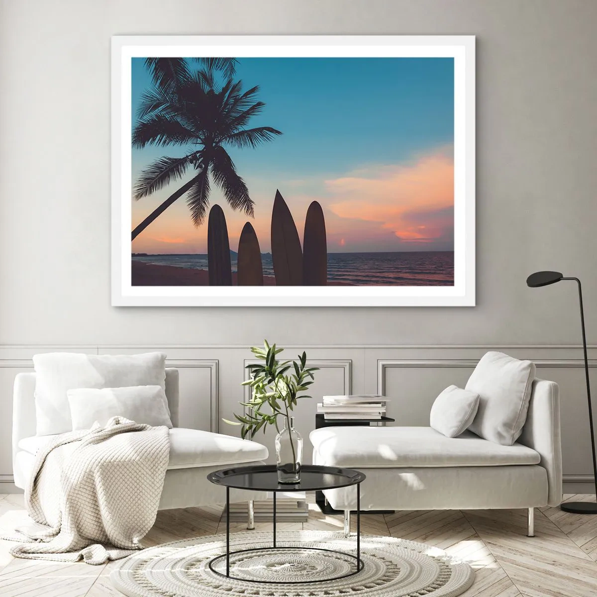 Poster in white frmae - Tomorrow Will Be Fun Too - 91x61 cm