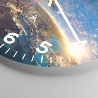 Clock face with numbers