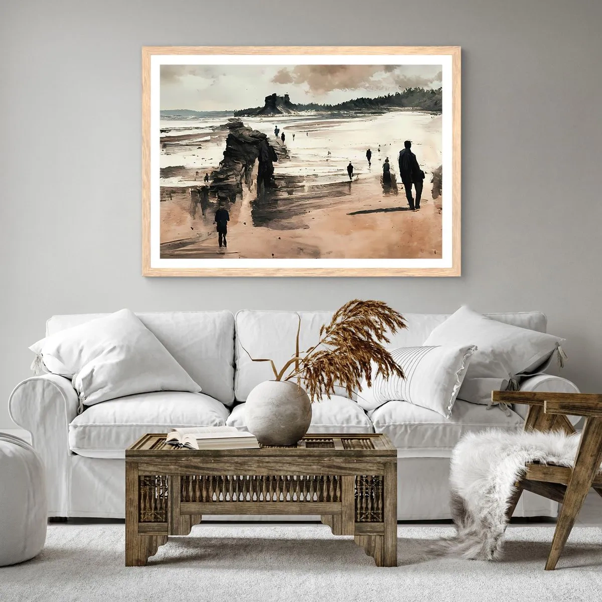 Poster in light oak frame - Summoned - 70x50 cm