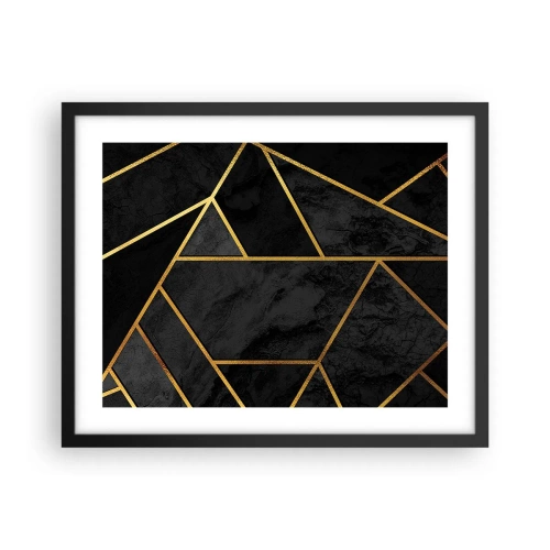 Poster in black frame - Darkness and Brighness - 50x40 cm