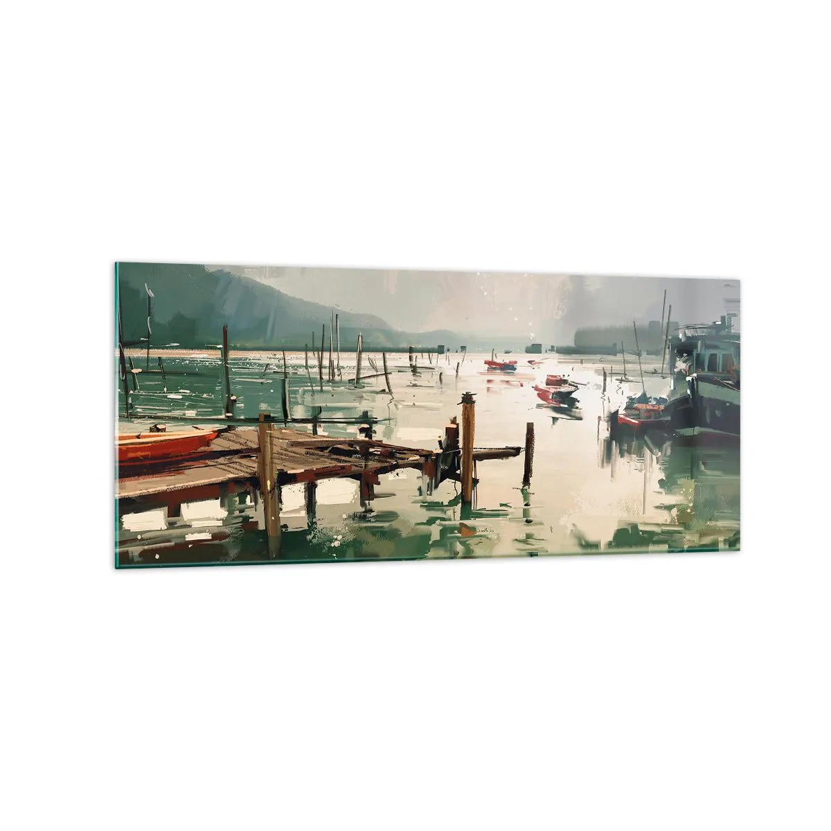 Glass picture - Coated in Melted Moon - 120x50 cm