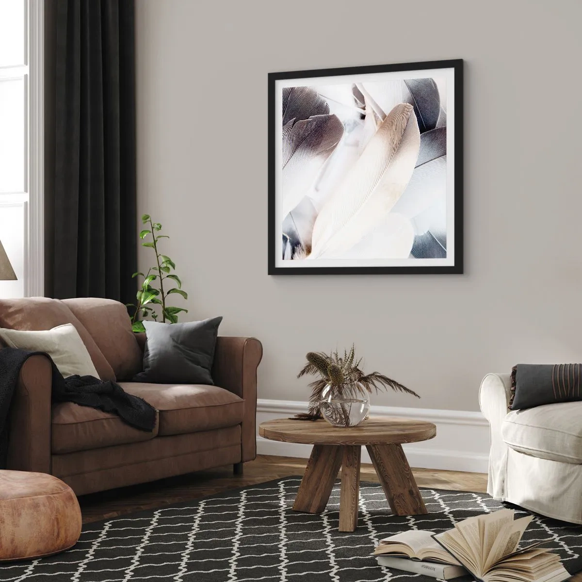Poster in black frame - Almost Angelic - 60x60 cm