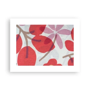 Poster - Flower Composition in Pink - 40x30 cm
