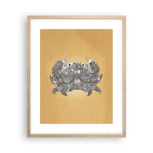 Poster in light oak frame - Tales of Mr Crab - 40x50 cm