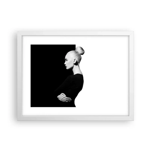 Poster in white frmae - Simply a Woman - 40x30 cm