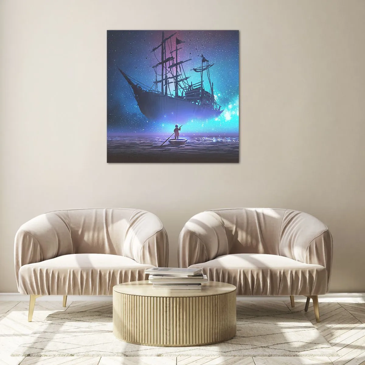 Glass picture - Encounter with a Sea Myth - 50x50 cm