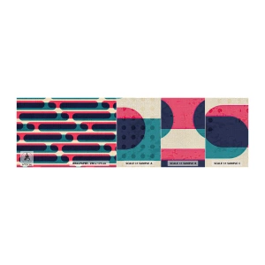 Photo Wallpaper Sample Premium Canvas - Inwards and Forwards - Abstraction, Piece, Modern Art - 100x30 cm