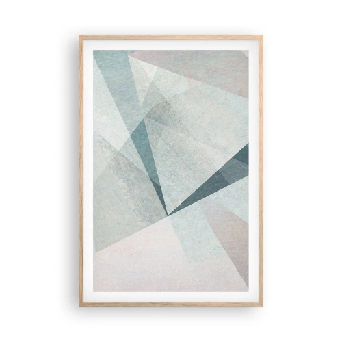 Poster in light oak frame - Calmly but Dynamically - 61x91 cm