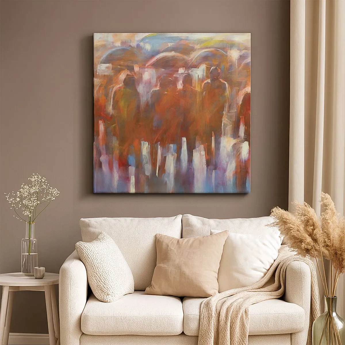 Canvas picture - Equal in Rain and Fog - 30x30 cm