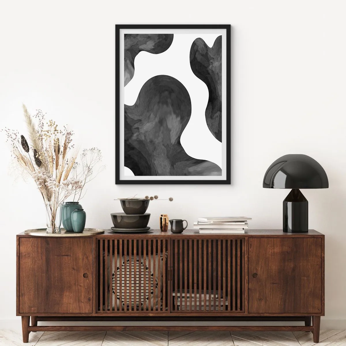 Poster in black frame - Milky Way - 40x50 cm