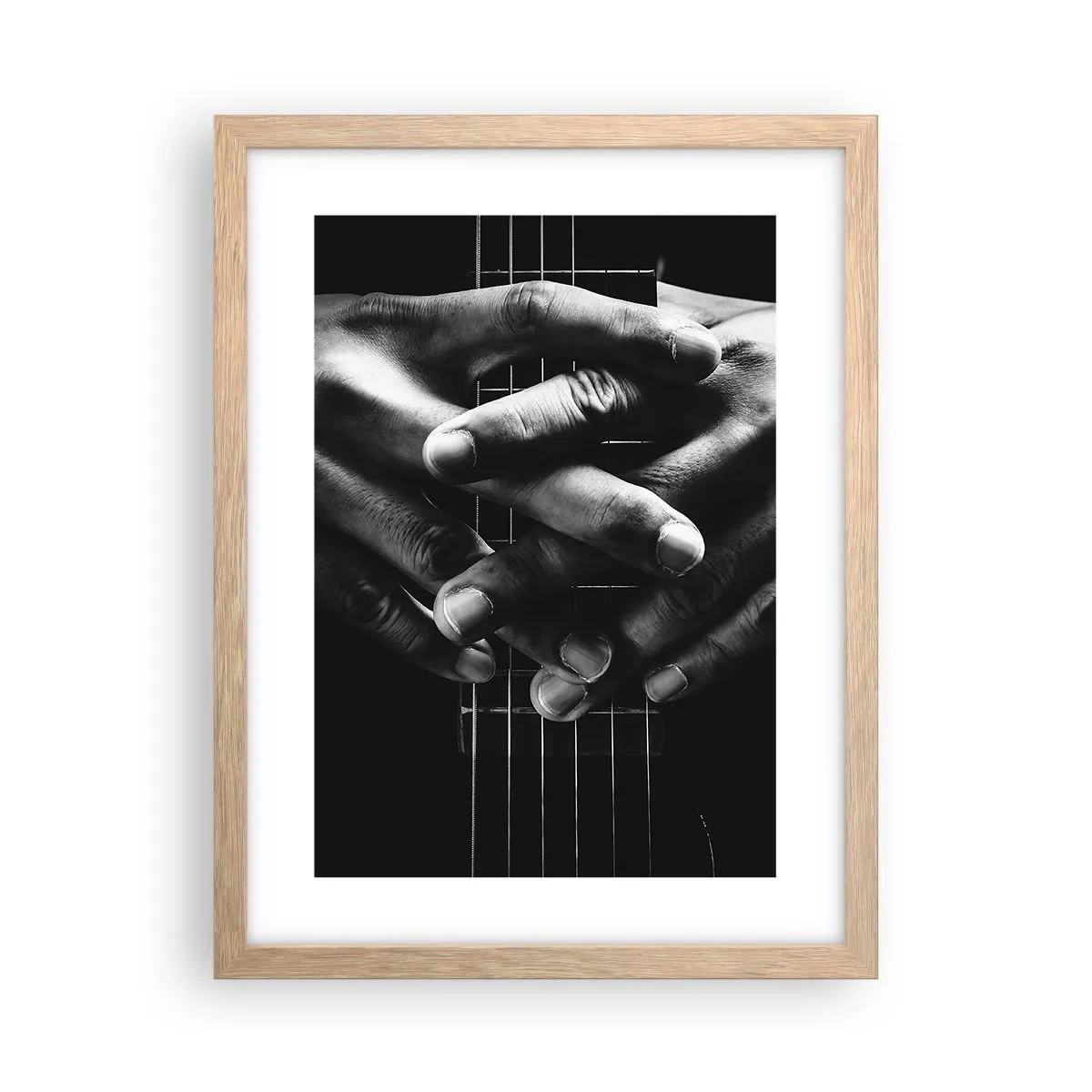 Poster in light oak frame - Artist's Prayer - 30x40 cm