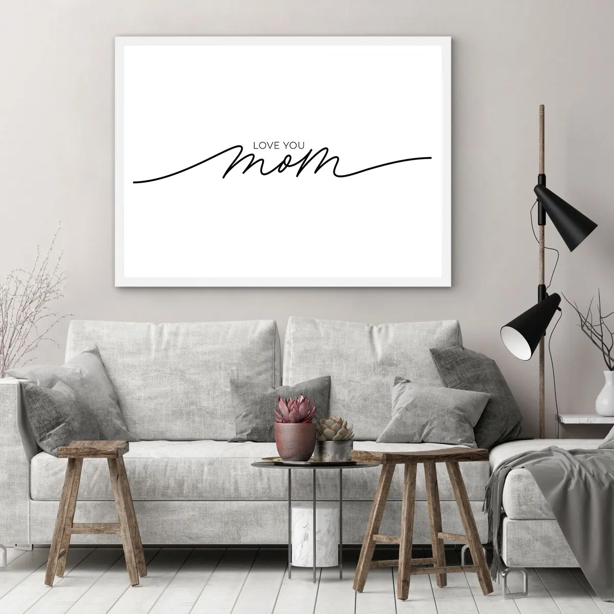 Poster in white frmae - Great Emotion - 91x61 cm