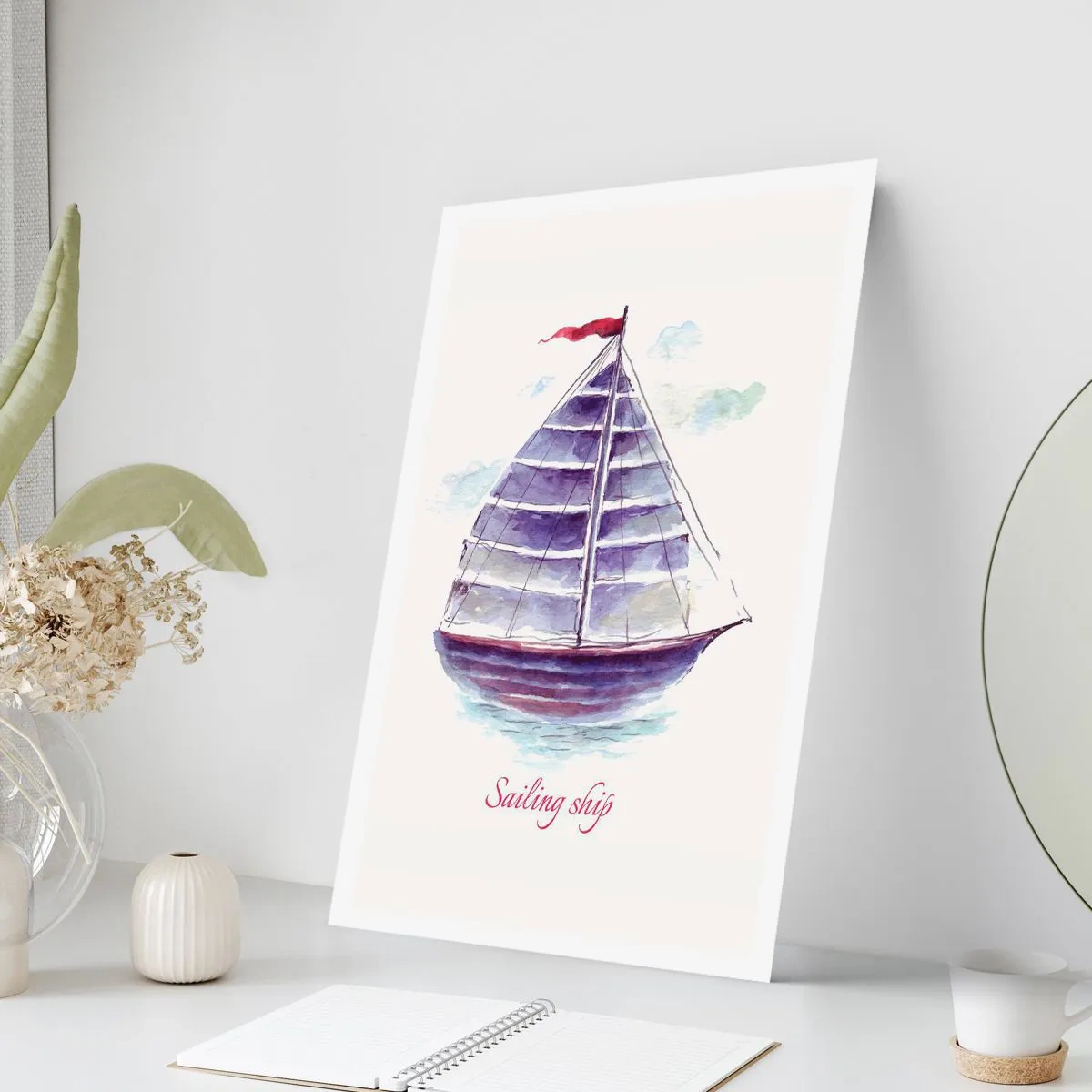 Poster - Full Sails And Calm Waters - 61x91 cm