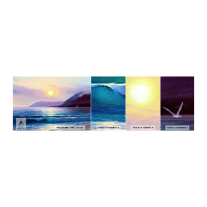 Photo Wallpaper Sample Standard Eco - Crystal of Water and Air - Landscape, Sea, Mountains - 100x30 cm