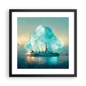 Poster in black frame - Arctic Diamond - 40x40 cm