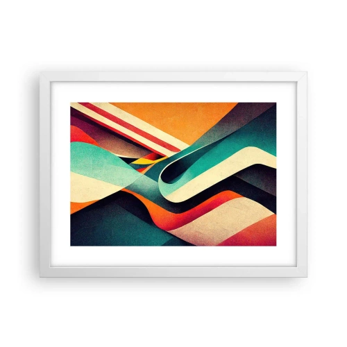 Poster in white frmae - Intense Composition - 40x30 cm