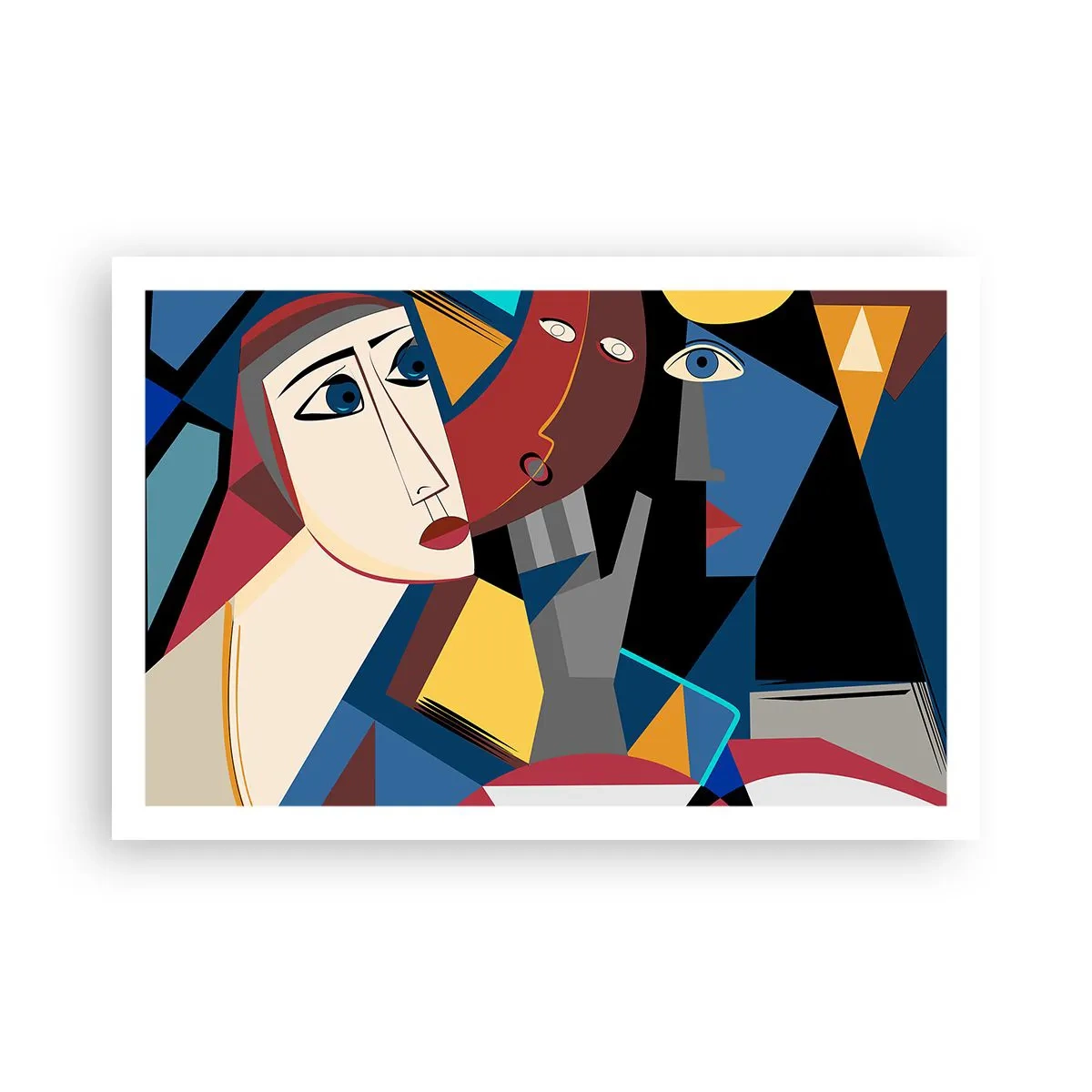 Poster - Conversation of Cubists - 91x61 cm