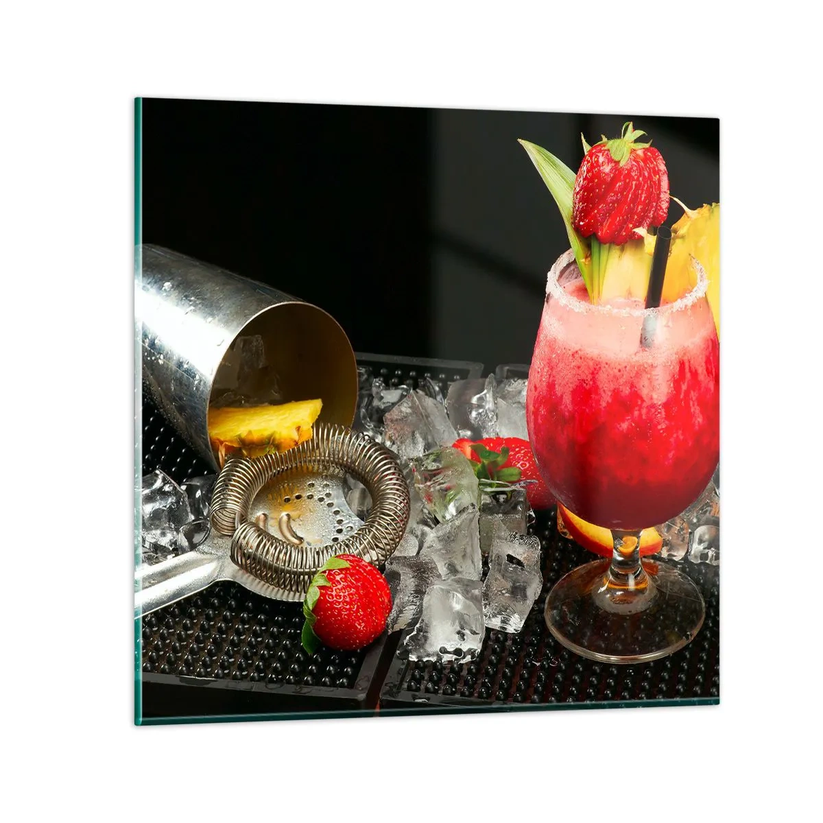 Glass picture - Coctail of Flavours - 40x40 cm