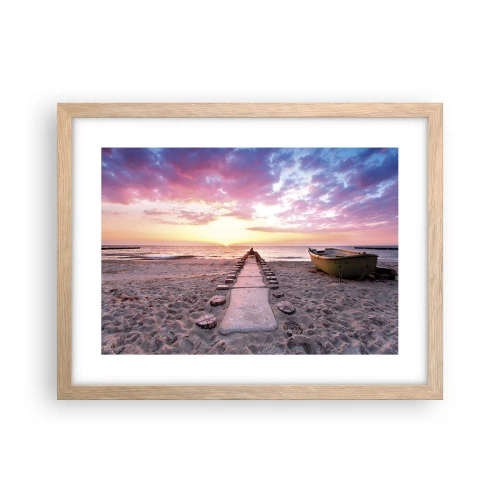 Poster in light oak frame - Moments of Profound Experience - 40x30 cm