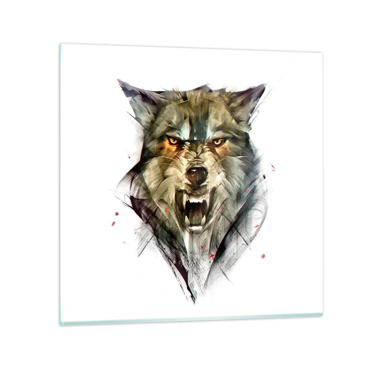 Glass picture - Stand Back! - 40x40 cm