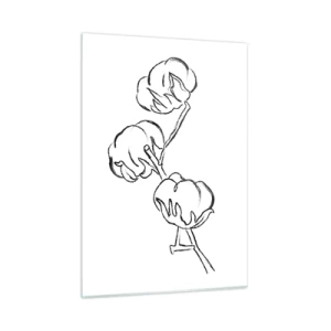 Glass picture - Cotton Fluff - 50x70 cm