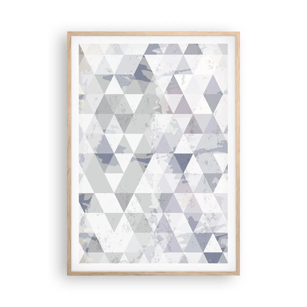 Poster in light oak frame - In the Rhythm of a Triangle - 70x100 cm