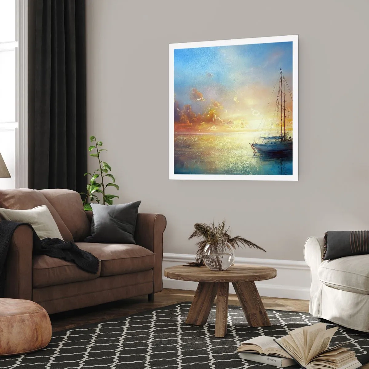 Poster - In a Golden Bay - 50x50 cm