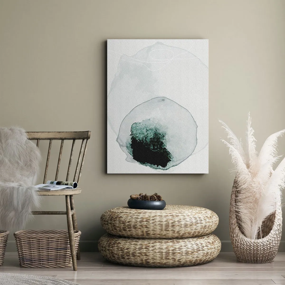 Canvas picture - In a Waterdrop - 65x120 cm