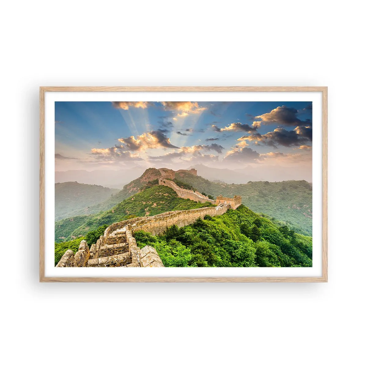 Poster in light oak frame - Neverending Grandeur - 91x61 cm