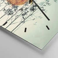 Clock face with lines