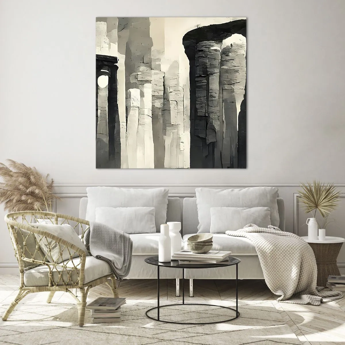 Glass picture - Majesty of Antiquity - 30x30 cm