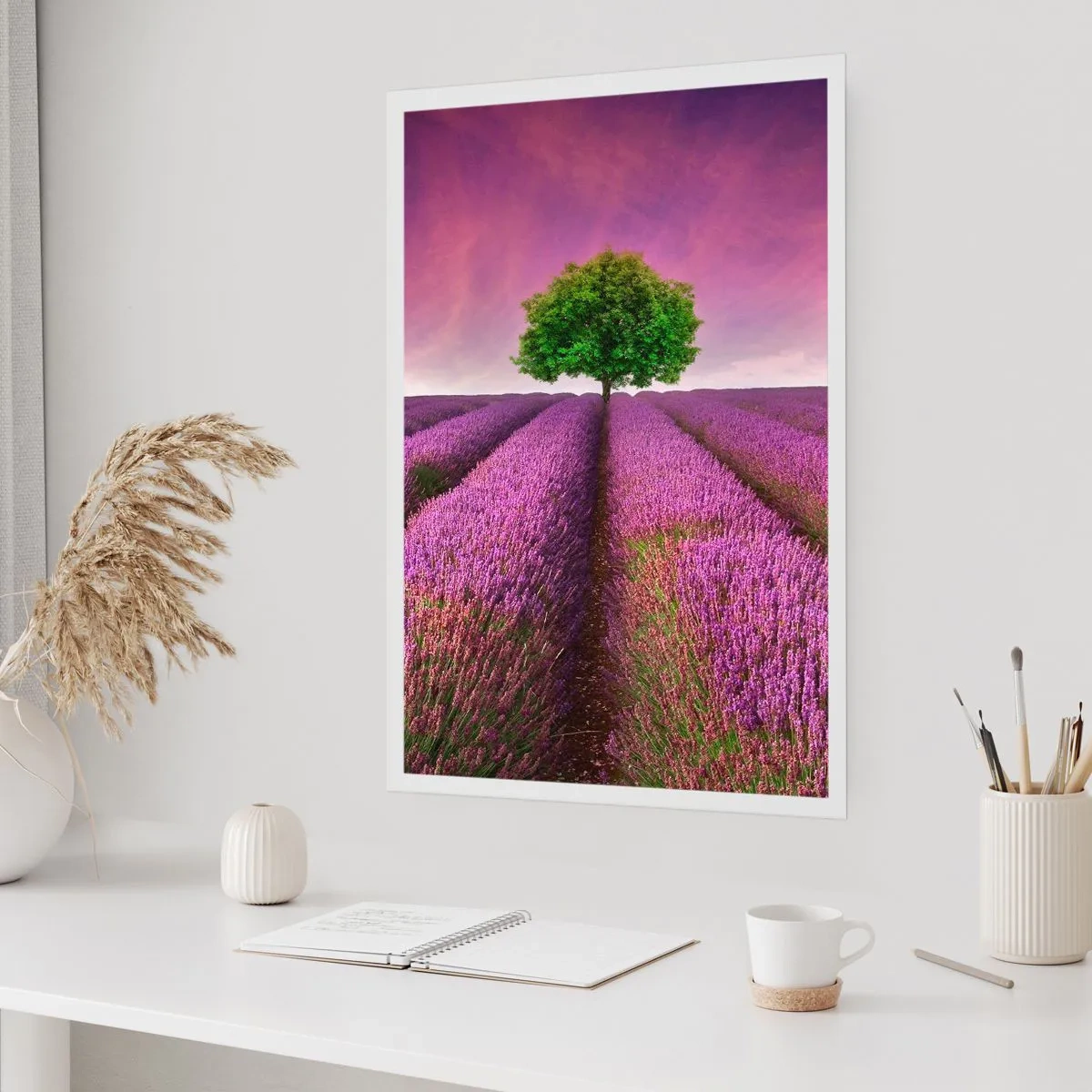 Poster - In the Fields of Lavender - 50x70 cm
