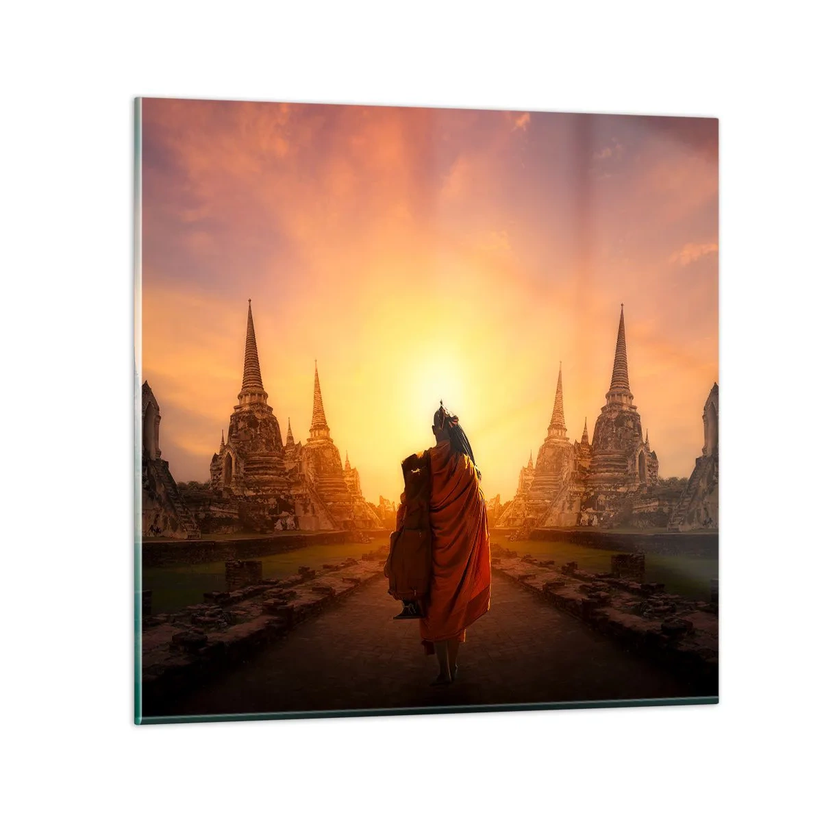 Glass picture - In Peace through Eternity - 30x30 cm