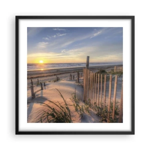 Poster in black frame - Light and Shade of the Wind - 50x50 cm